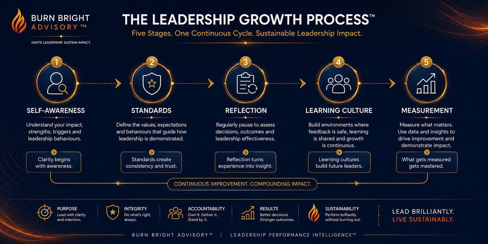Professionalism development model showing five practices for building Professionalism Intelligence