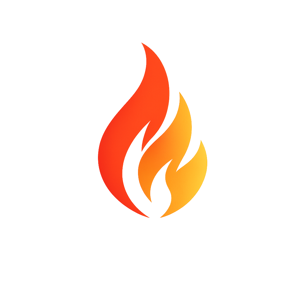 Burn Bright flame logo