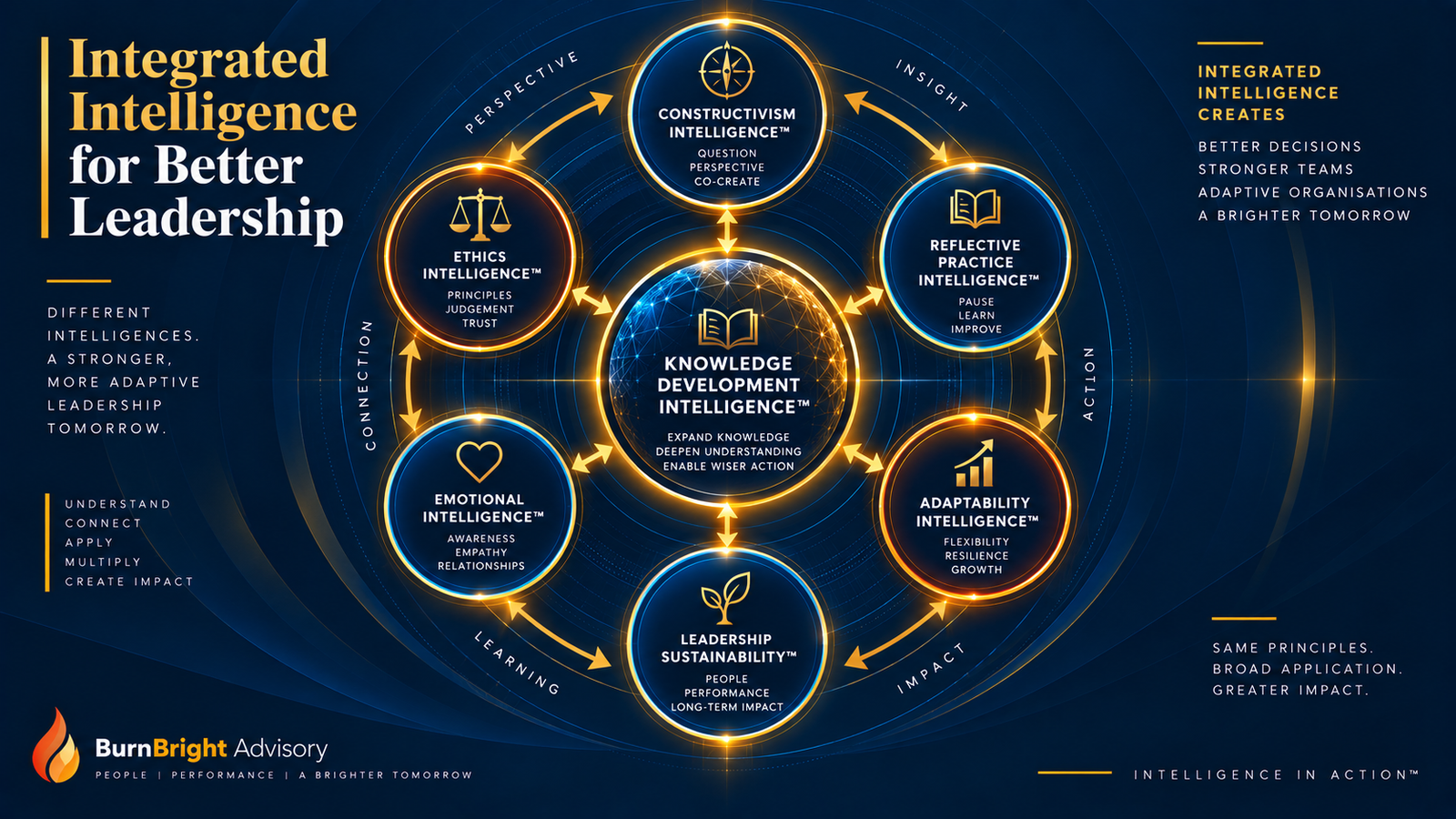 Leadership Intelligence Compass knowledge flow connections across domains